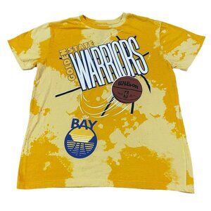 Golden State Warriors T-Shirt Men’s Size M Yellow Tie-Dye Retro NBA Basketball